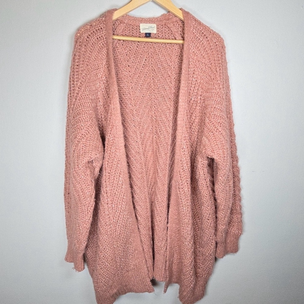 Universal Thread Oversized Blush Pink Chunky Cardigan